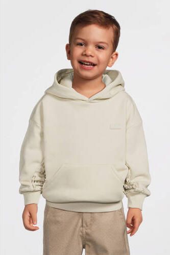 LEVV Little hoodie ecru Sweater Meisjes Katoen Capuchon Effen