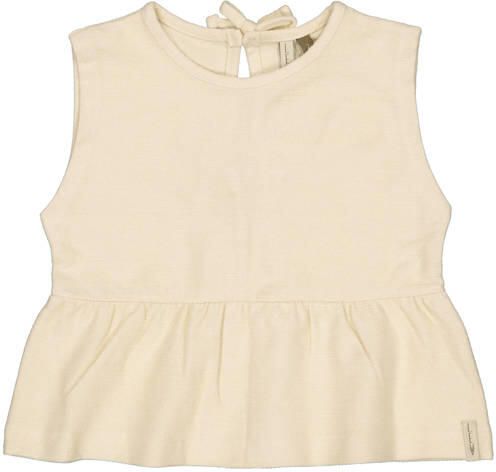 LEVV Little mouwloze top beige Meisjes Katoen Ronde hals Effen - Foto 2