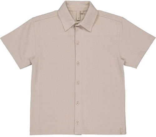 LEVV Little polo grijs met textuur Jongens Katoen Polokraag Effen