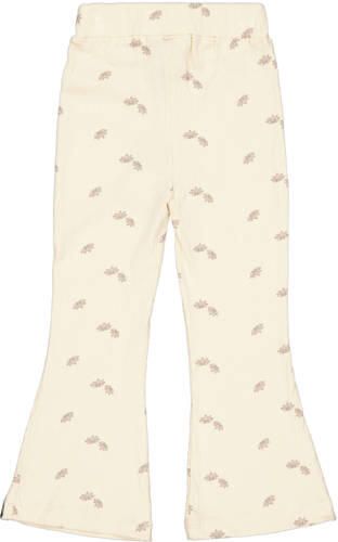 LEVV Little regular waist gebloemde casual broek ecru Meisjes Katoen Bloemen