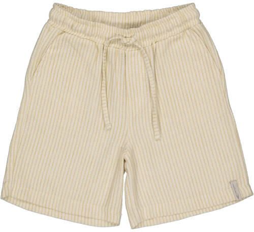 LEVV Little regular waist gestreepte casual short ecru Korte broek Jongens Katoen