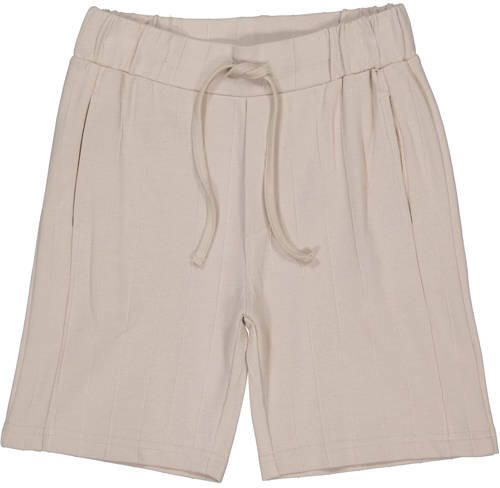 LEVV Little regular waist sweatshort grijs met textuur Korte broek Jongens Katoen