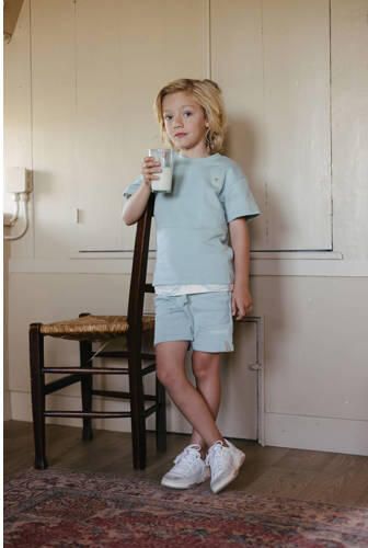 LEVV Little regular waist sweatshort lichtblauw Korte broek Jongens Katoen - Foto 2