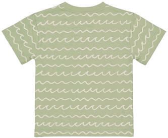LEVV Little T-shirt groen Jongens Stretchkatoen Ronde hals All over print