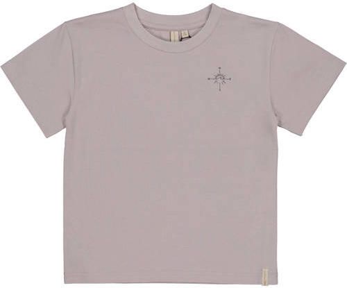 LEVV Little T-shirt met backprint grijs Jongens Katoen Ronde hals Backprint - Foto 2