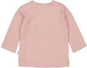 LEVV longsleeve LNOREENNOS met overslag zachtroze Meisjes Stretchkatoen Ronde hals 56
