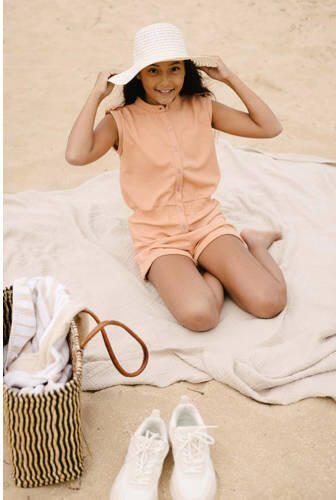 LEVV playsuit KAROON oranje Meisjes Polyester Ronde hals Effen 128