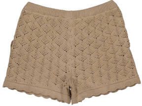 LEVV regular fit casual short KLAAR kameel Korte broek Bruin Meisjes Katoen 140 - Foto 3
