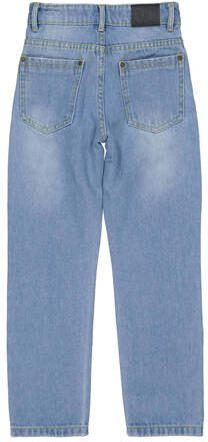 LEVV skinny jeans LJAIMY met slijtage blue light denim Blauw Effen 104 - Foto 4