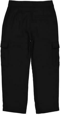 LEVV straight fit cargobroek FOSKE zwart Meisjes Polyester Effen 116