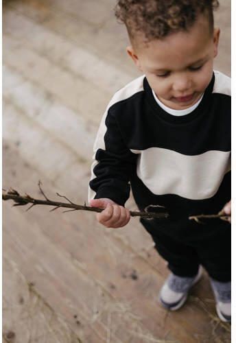 LEVV sweater GINO zwart ecru Meerkleurig 104 | Sweater van - Foto 2