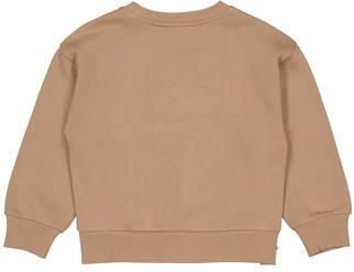 LEVV sweater lichtbruin Effen | Sweater van