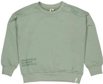 LEVV sweater lichtgroen Effen | Sweater van
