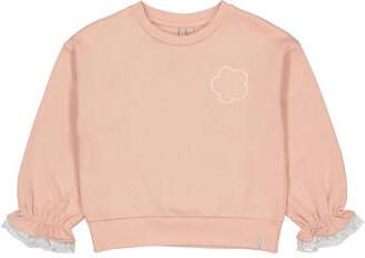 LEVV sweater lichtroze Effen | Sweater van
