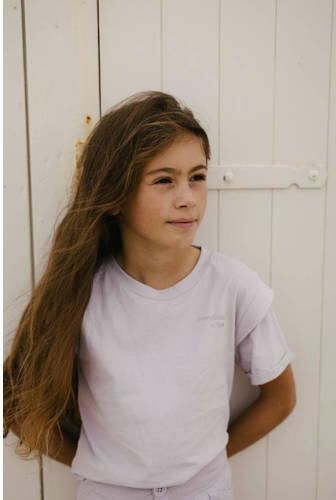LEVV T-shirt KAYRA violet Paars Meisjes Katoen Ronde hals Effen 116 - Foto 2