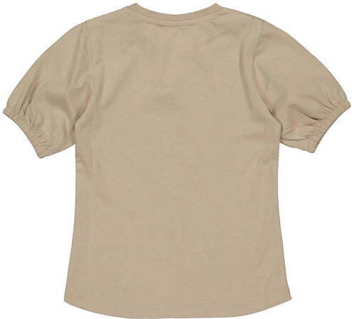 LEVV T-shirt MARLOES kameel Bruin Meisjes Katoen Ronde hals Effen 128