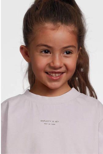 LEVV T-shirt MASHA violet Paars Meisjes Katoen Ronde hals Effen 134 - Foto 3