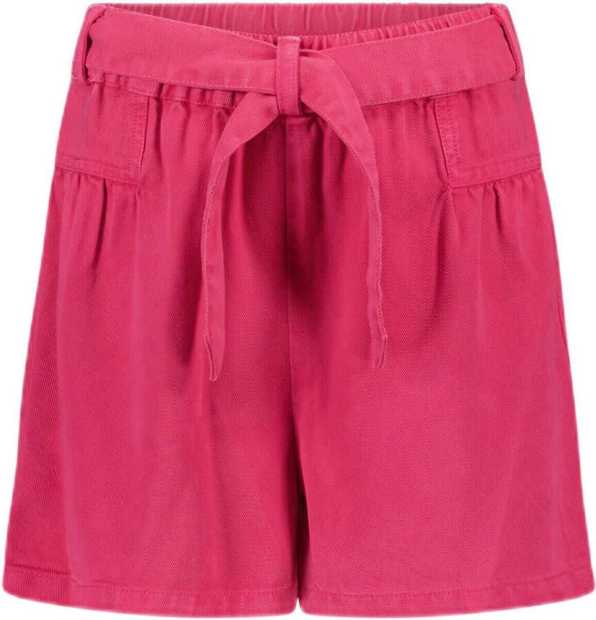 Like Flo regular fit short fuchsia Korte broek Roze Meisjes Katoen Effen 104