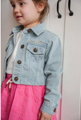 Like Flo baby spijkerjas lichtblauw Meisjes Denim Klassieke kraag Effen 98 - Foto 2