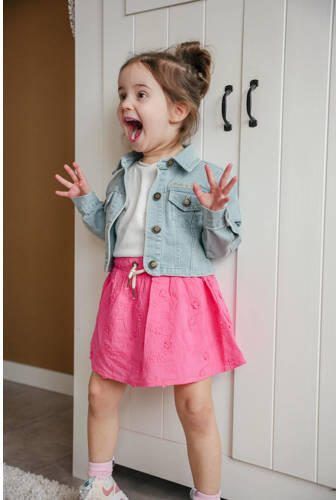 Like Flo baby spijkerjas lichtblauw Meisjes Denim Klassieke kraag Effen 98 - Foto 3