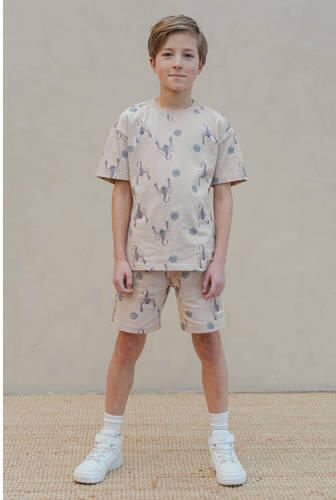 Like Flo Boys T-shirt crème Ecru Jongens Katoen Ronde hals All over print - Foto 3