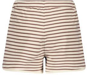 Like Flo gestreepte loose fit casual short bruin ecru Korte broek Meisjes Sweat 104 - Foto 3