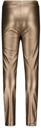 Like Flo metallic imitatieleren high waist skinny broek brons Bruin Meisjes Imitatieleer 104 - Foto 2