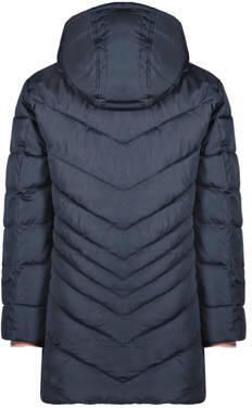 Like Flo quilted gewatteerde winterjas Alina donkerblauw Meisjes Polyamide Capuchon 134 140 - Foto 2