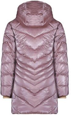 Like Flo quilted gewatteerde winterjas Alina metallic warm roze Meisjes Polyamide Capuchon 122 128 - Foto 2