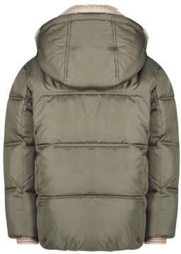 Like Flo quilted gewatteerde winterjas Amaya armygroen beige Meisjes Polyester Capuchon 122 128