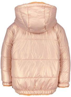 Like Flo reversible winterjas met imitatiebont oranje metallic roze Meisjes Polyester Capuchon 86 - Foto 2