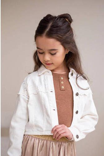Like Flo spijkerjas wit Meisjes Denim Klassieke kraag Effen 110 - Foto 2
