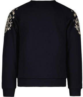 Like Flo sweater met paisleyprint Blauw Paisley 116 - Foto 3