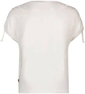 Like Flo T-shirt met printopdruk wit Meisjes Katoen Ronde hals Printopdruk 104 - Foto 3
