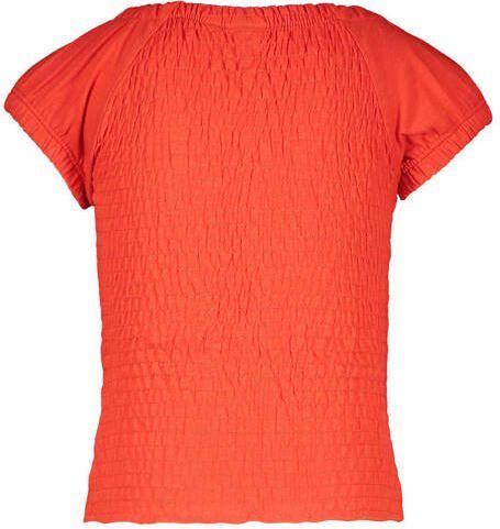 Like Flo T-shirt rood Meisjes Viscose Ronde hals Effen 104 - Foto 3