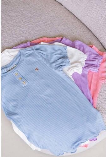 Like Flo T-shirt roze Meisjes Viscose Ronde hals Effen 104 - Foto 2