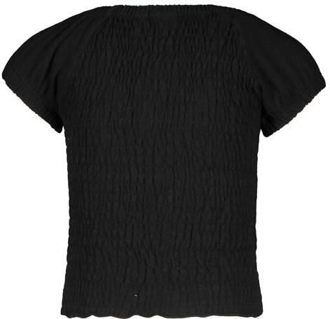 Like Flo T-shirt zwart Meisjes Viscose Ronde hals Effen 110 - Foto 2