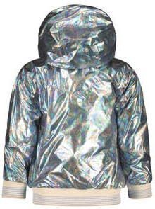 Like Flo zomerjas zilver blauw paars Meisjes Nylon Capuchon Meerkleurig 74