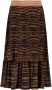 Like Flo semi-transparante rok met dierenprint camel zwart Bruin Meisjes Polyester 104 - Thumbnail 2