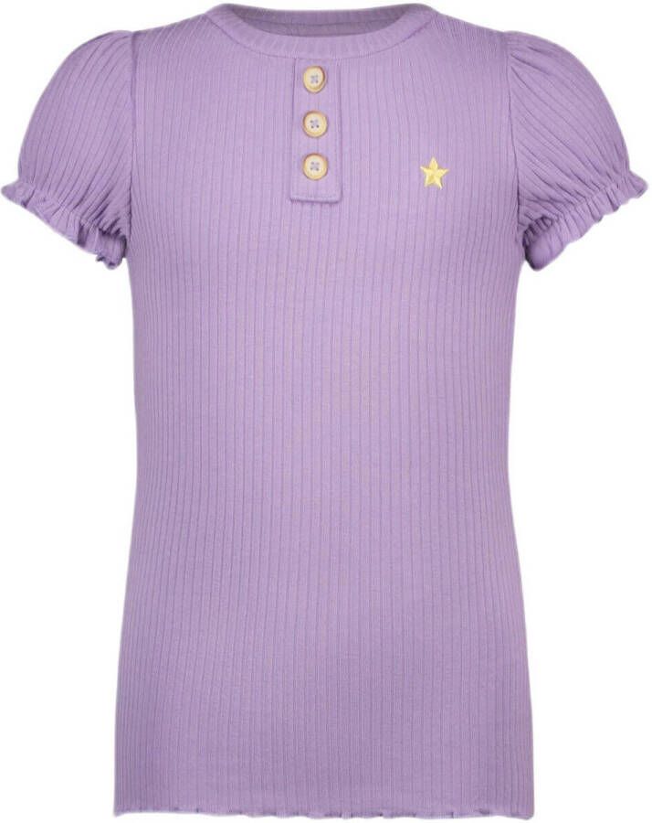 Like Flo T-shirt lila Paars Meisjes Viscose Ronde hals Effen 164