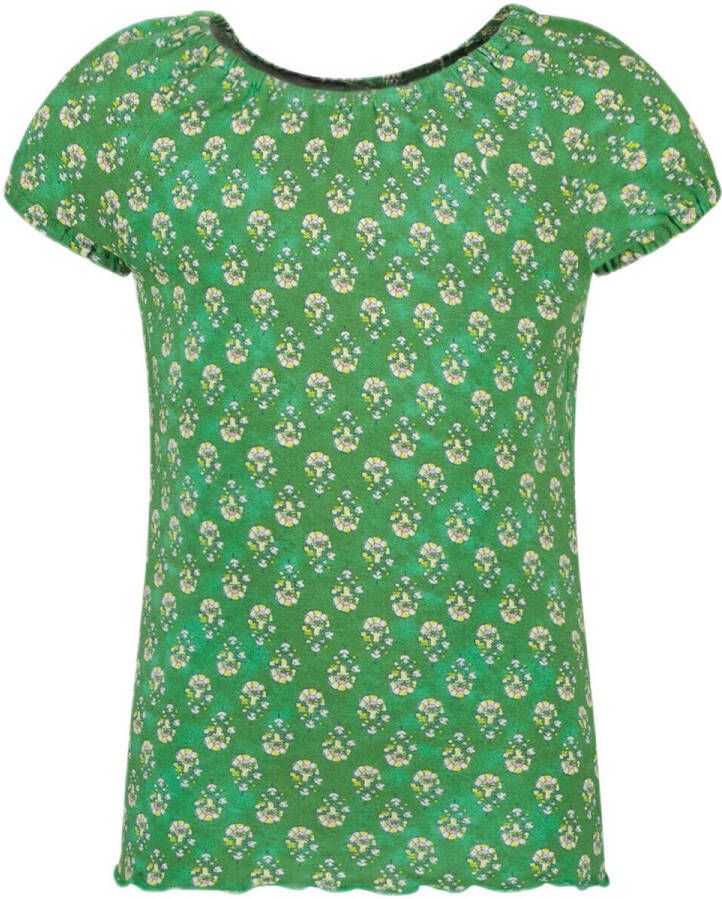 Like Flo T-shirt met all over print groen Meisjes Viscose Ronde hals All over print 104 - Foto 2