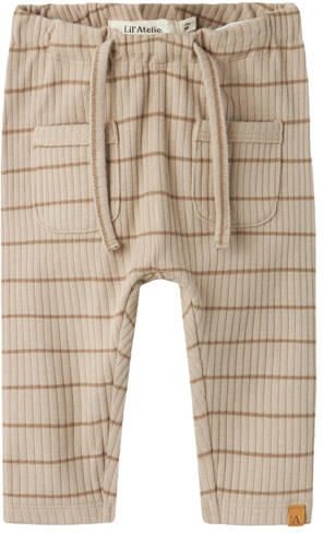 LIL' ATELIER BABY babybroek Beige Jongens Stretchkatoen Effen