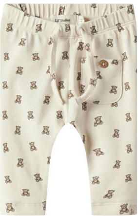 LIL' ATELIER BABY babybroek ecru Katoen All over print - Foto 3
