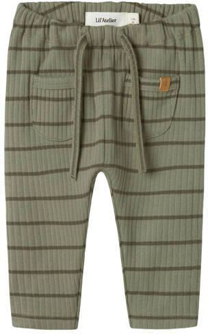LIL' ATELIER BABY babybroek Groen Jongens Stretchkatoen Streep