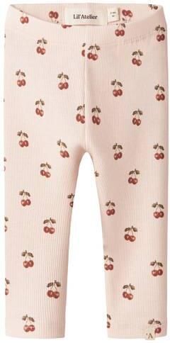 LIL' ATELIER BABY babybroek met backprint roze Meisjes Katoen Backprint