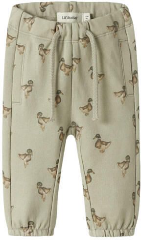 LIL' ATELIER BABY babybroek met print groen Jongens Sweat All over print