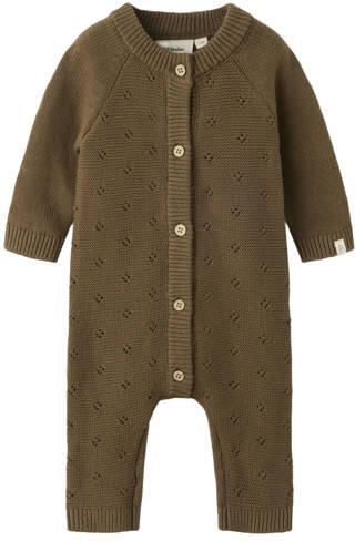 LIL' ATELIER BABY boxpak donkerbruin Katoen Ronde hals