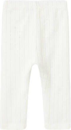LIL' ATELIER BABY broek NBFRACHEL offwhite Ecru Meisjes Katoen Effen