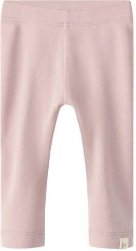LIL' ATELIER BABY casual broek lichtroze Katoen Effen