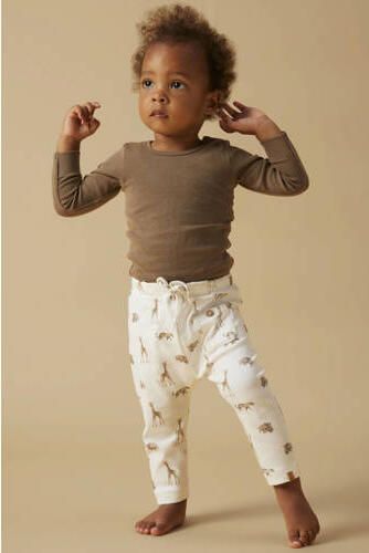 LIL' ATELIER BABY casual broek offwhite Ecru Jongens Katoen All over print - Foto 2